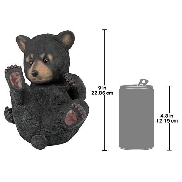 Roly-Poly Bear Cub Statue Rolling Bear